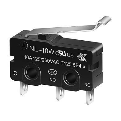 NL-10W R -shape miniature snap action switch